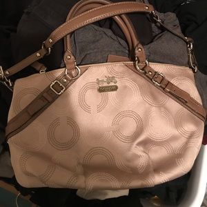 Coach Madison  Sophia satchel authentic Tan